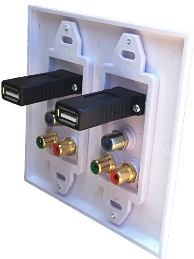 2 * USB2.0 порт и 2x телевизор спутниковая настенная пластина коаксиальный кабель