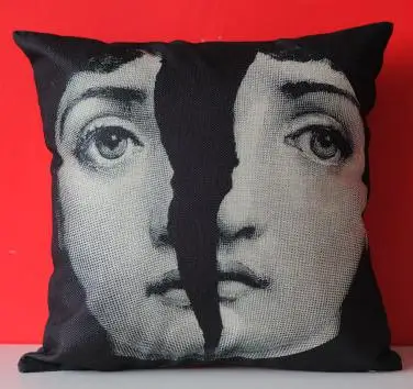 Европейский стиль Подушка fornasetti Piero Coussins персонаж книга абстрактное искусство креативное украшение подушки для офисного стула - Цвет: A17