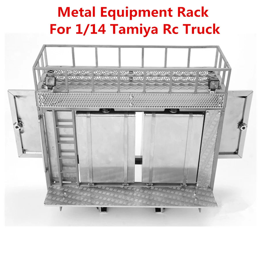 

Tamiya Scania Truck Metal Equipment Rack Set Fit For 1/14 RC Tractor Trailer R470 R620 56323 R730 Actros Upgrade Parts