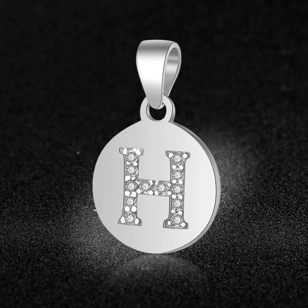 925 пробы серебряная подвеска с первоначальным именем для женщин DIY ювелирные изделия в поисках амулетов A-Z амулеты Alaphabet оптом