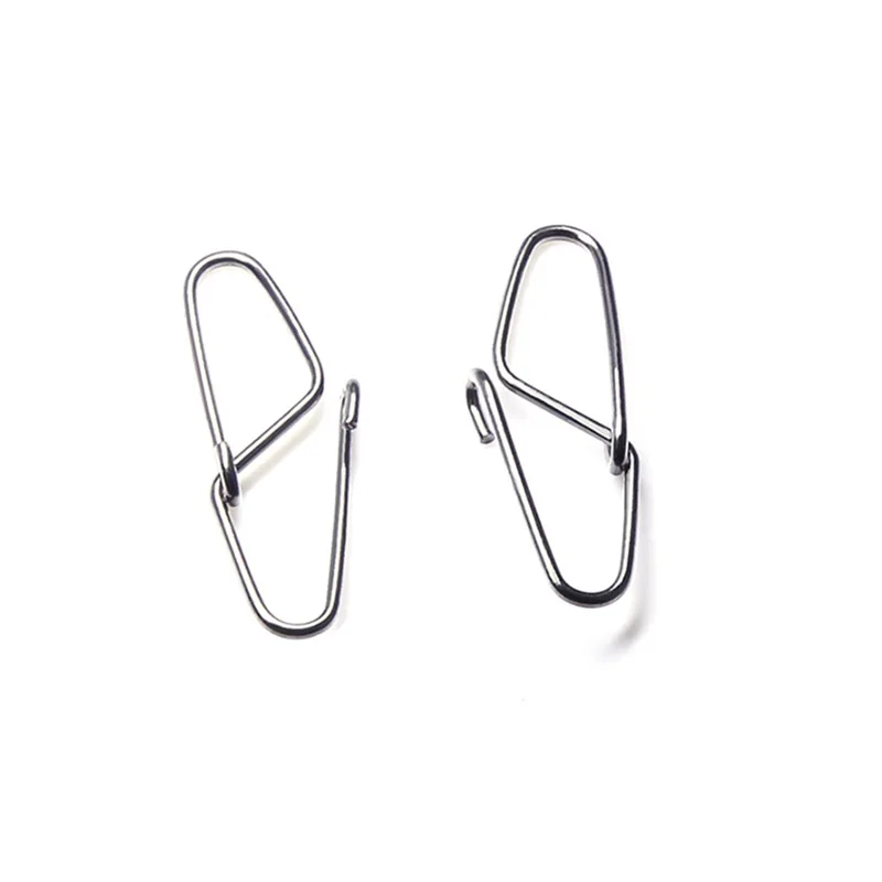 20pcs Hooked Snap Pin Stainless Steel Fishing Barrel Swivels Hook Lure Accessories Connector Tools Carp Fly Tackle Box | Спорт и