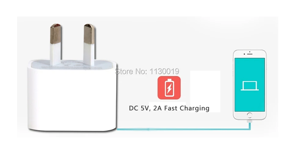 Один USB Порты и разъёмы утепленная АС Plug Зарядное устройство, Выход DC 5 В, 2a Адаптеры питания, используемый для Iphone, iPad, Samsung и Мобильные телефоны, Планшеты
