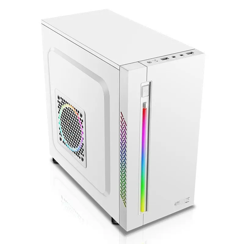 Мини ПК игровой компьютерный чехол шасси RGB светящийся Настольный вертикальный MicroATX, ITX материнская плата геймера для дома и офиса gabinete computador