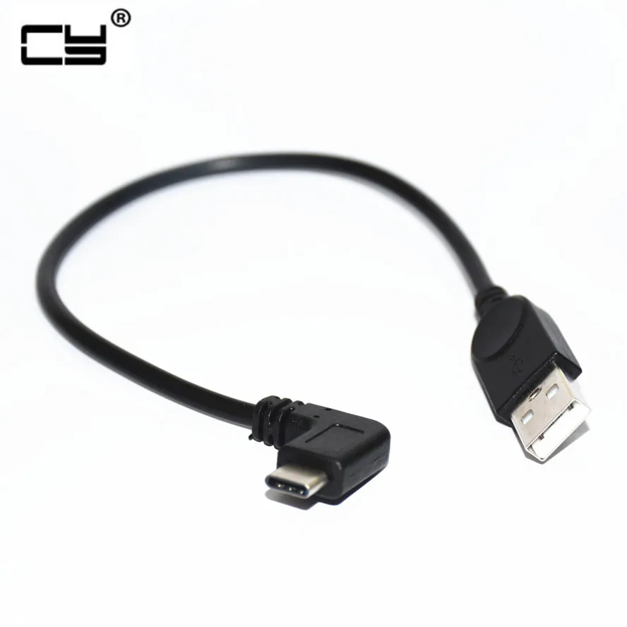 Прямоугольный USB 3 1 Type C USB-C к 2 0 кабель 90 градусов разъем для планшета и мобильного