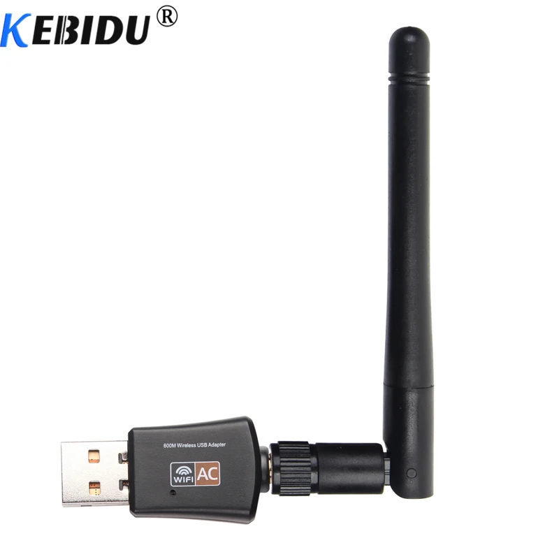 Беспроводной USB Wi Fi адаптер kebidu 600 Мбит/с 2 4 ГГц 5 двухдиапазонный с антенной для ПК