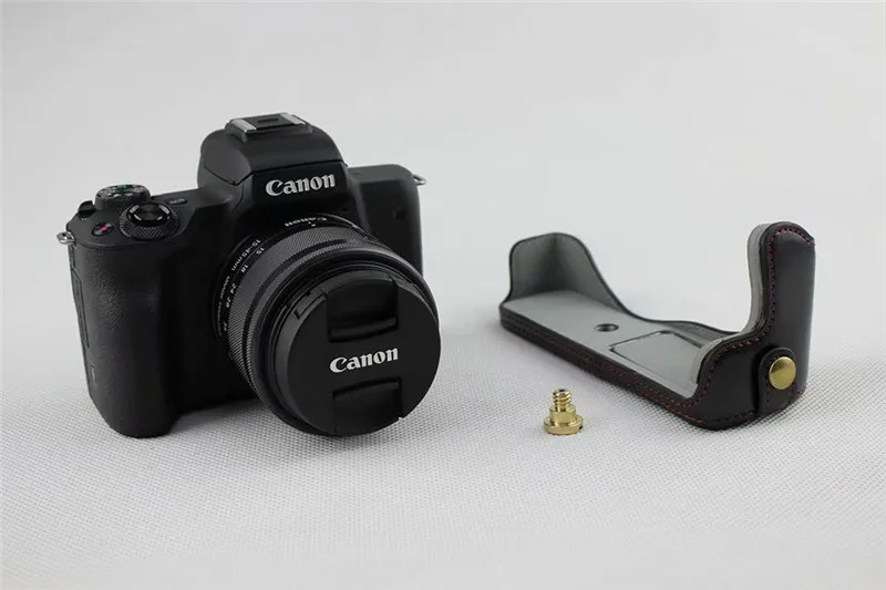 Защитный чехол из искусственной кожи для камеры Canon EOS M50 EOSM50|Сумки