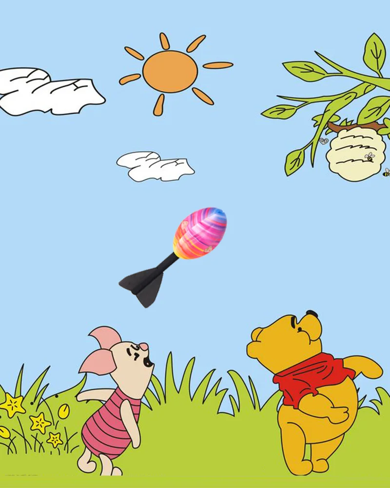 Радужная пенная игрушка Ракета Спортивная Летающая Игрушка для детей уличные