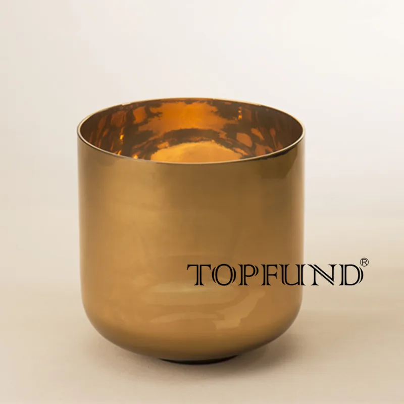 Чакра из чистого твердого 24-каратного золота с прозрачным кварцевым кристаллом