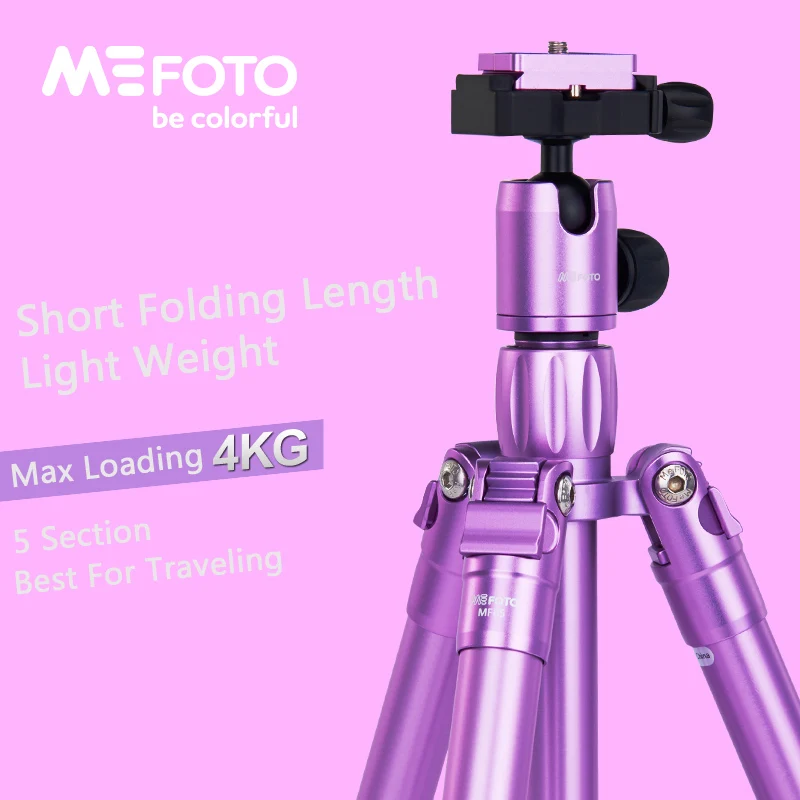Штатив MeFoto MF05 монопод селфи палка портативный мини Трипод для камеры с шаровой