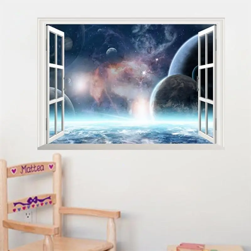 Lumiparty 19.7 &quotx 27.6&quot творческий Вселенная и звезды Наклейки на стену