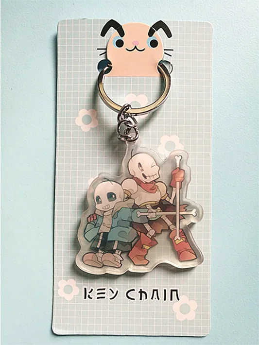 Игровой Брелок «подземная сказка» Frisk Toriel Sans Papyrus Undyne Alphys Mettaton Asgore Flowey Asriel Chara акриловый брелок очаровательные подарки