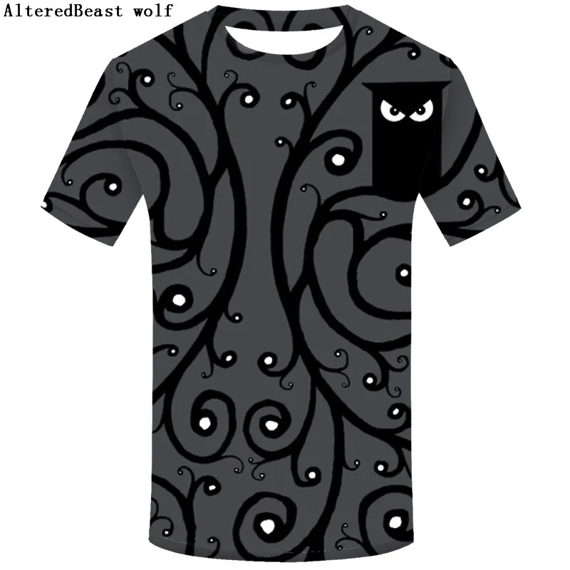 Брендовая 3d футболка с изображением совы Camiseta Мужская Забавные футболки мужская