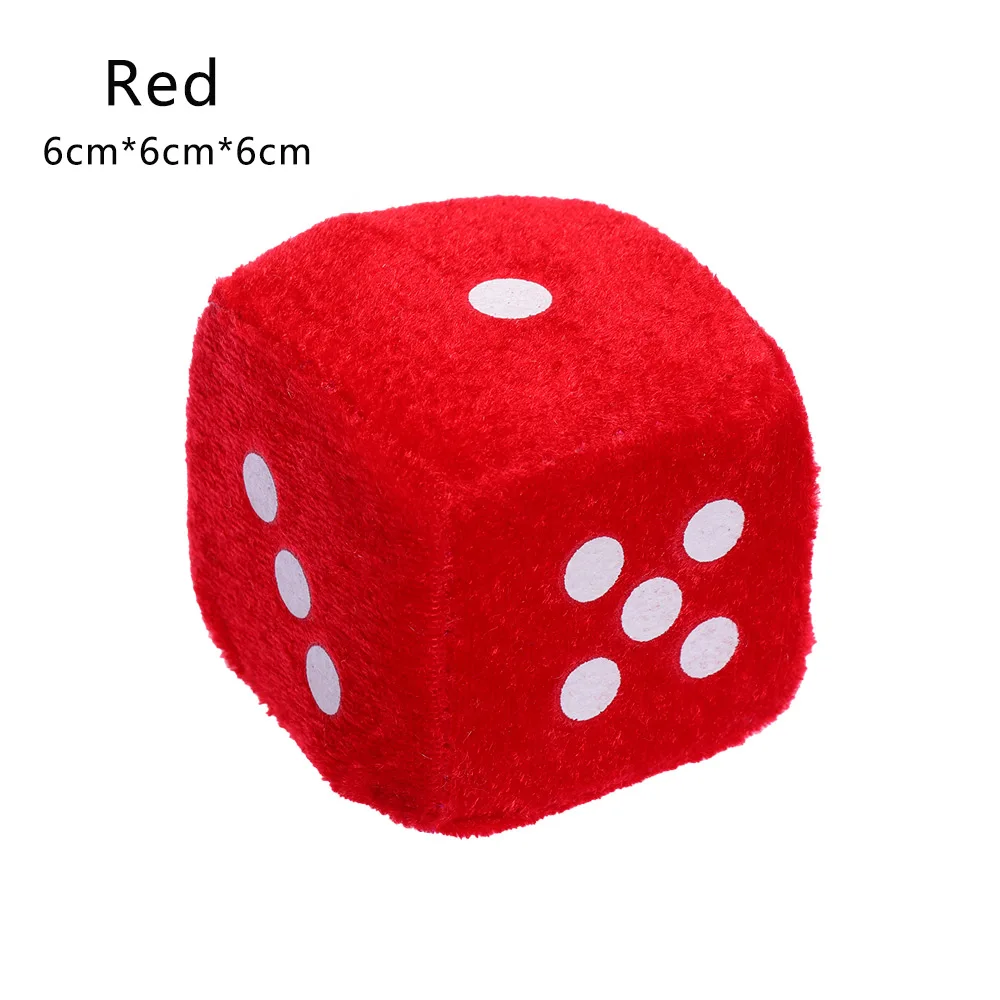 Red (6x6x6cm) 1 шт. пушистые кости зеркало автомобиля Висячие струны милый кулон с точками украшение интерьера автомобиля Авто Инструменты для укладки 4 см/6 см 4 цвета - Название цвета: Red (6x6x6cm)