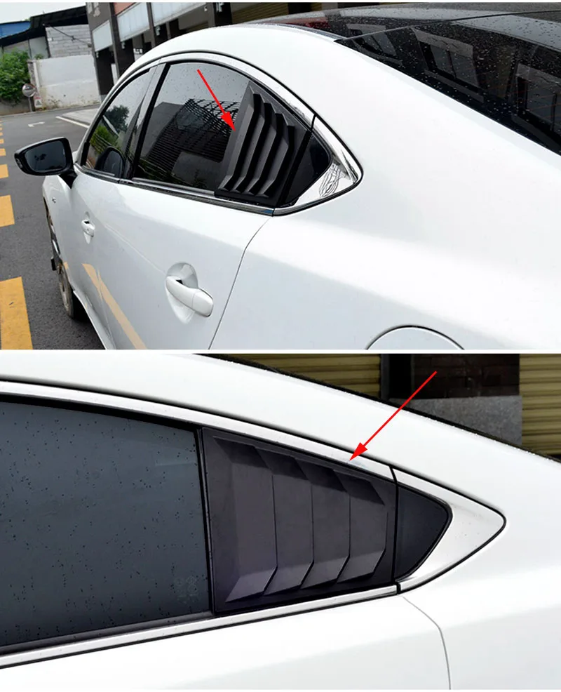 2 шт. ABS двери окна жалюзи Рамка подоконник Молдинг Накладка для MAZDA 6 ATENZA M6