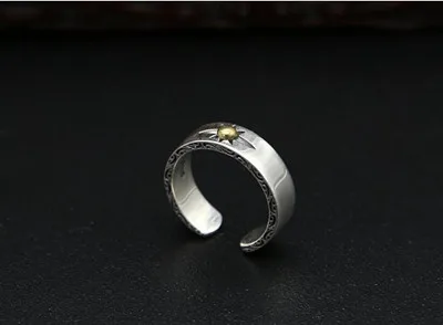 C Style GD кольцо для открытия, Настоящее серебро 925 пробы, перо, Орлиный коготь, кольцо для настроения, ювелирные изделия для мужчин и женщин, обручальное кольцо, подарок GR3 - Цвет основного камня: C Style