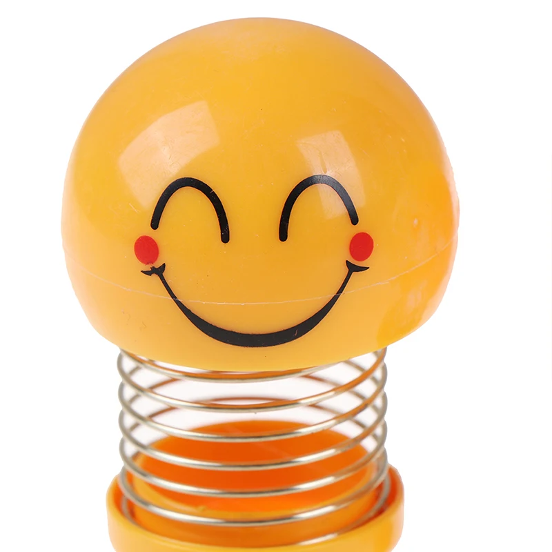 Cute Smile Expression Pack Spring Shaking Head Doll Car Interior Shaking Sound Explosion Section Villain Toy Store Toys For Boy