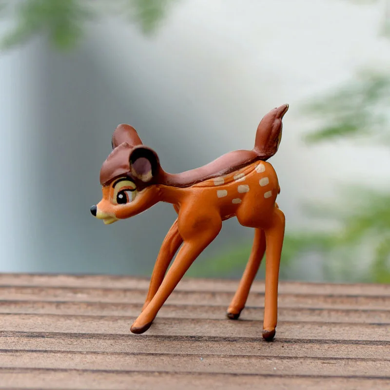 1 предмет лидер продаж милый маленький олень фигурки жирафа Статуи Фея газон