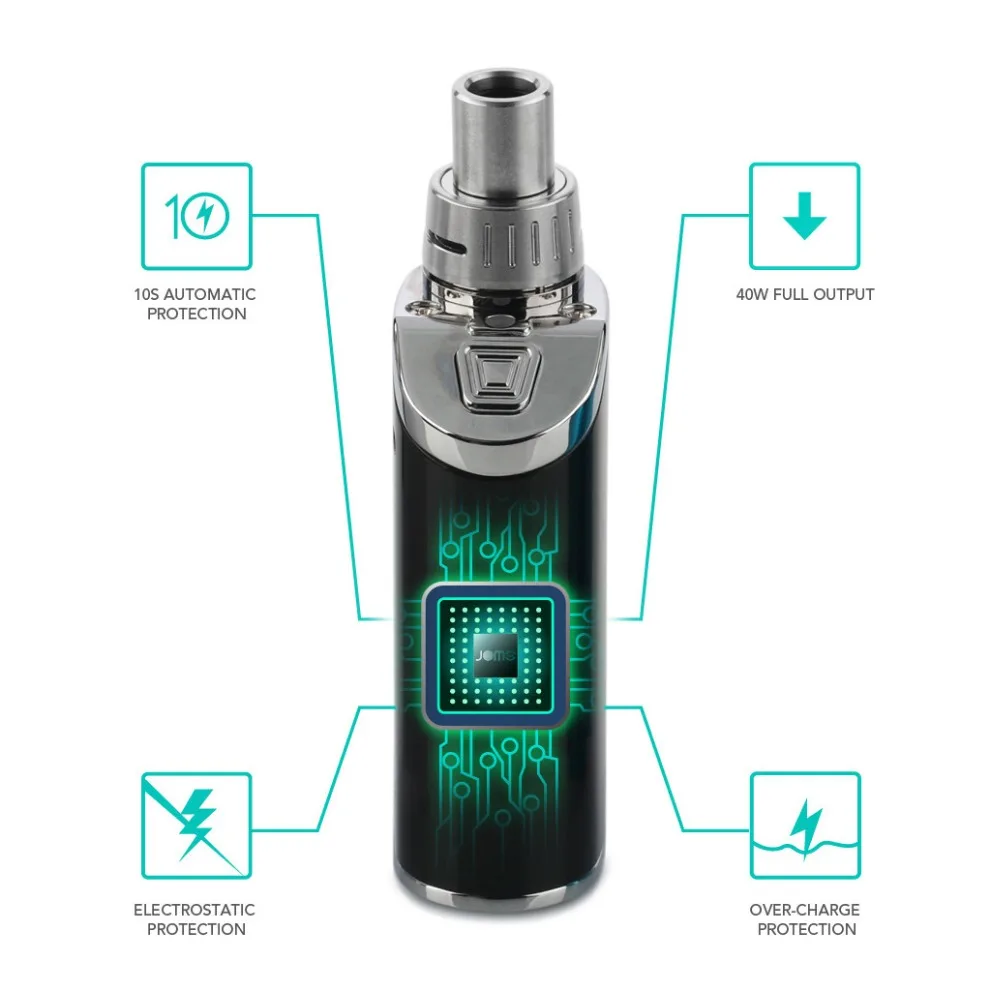 Оригинальный 1300 мАч Lite Aio Box Mod Ecig Kit 40 Вт электронная сигарета Vape VS Ego AIO |