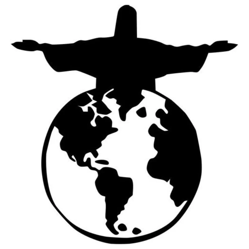 Виниловые Стикеры с изображением Иисуса мира 13 5 см * 14 2 мотоциклетные наклейки