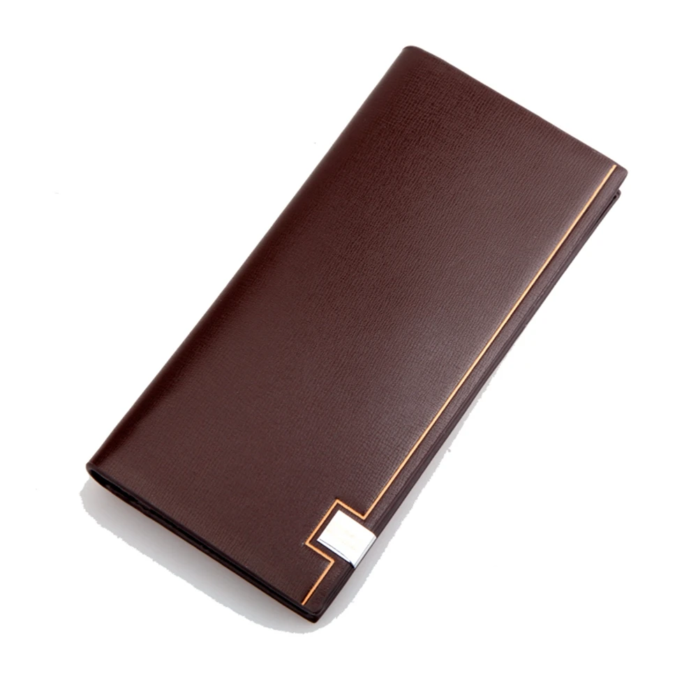 Hot sale! 2018 Famous brand men's Split leather long Wallet money handbag Soft Ultra-thin coin bag purse |