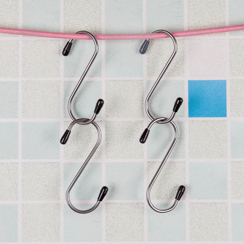 4 шт. застежка из нержавеющей стали S образные крючки для одежды|stainless steel hanger|cloth
