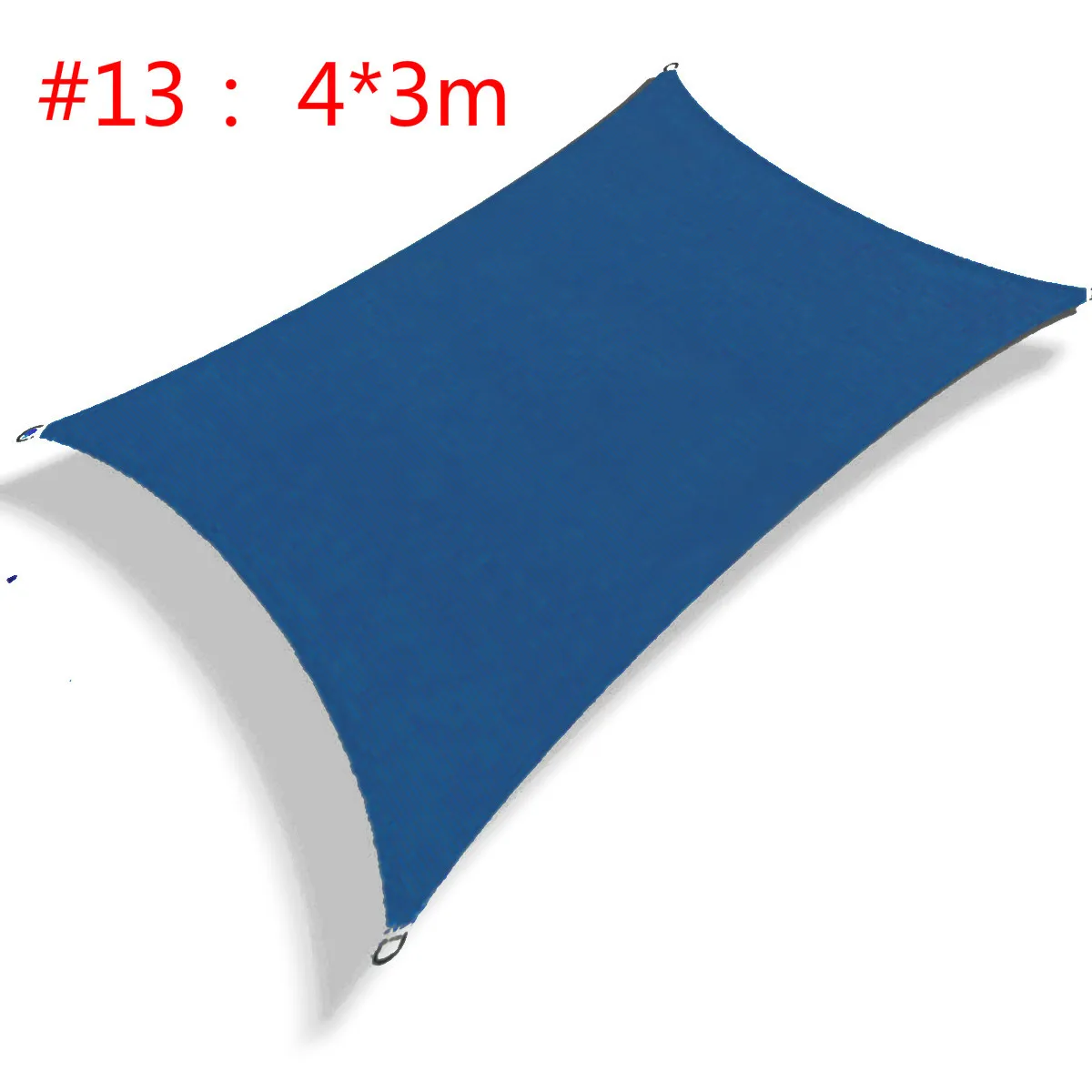 blue Rectangle 4x3m 4x3/3,6/3/2 m Треугольники/площадь/прямоугольник Защита от ультрафиолетовых лучей Водонепроницаемый полиэфирная ткань для отдыха на открытом воздухе солнце экран теневые паруса сетчатые навесы - Цвет: blue Rectangle 4x3m