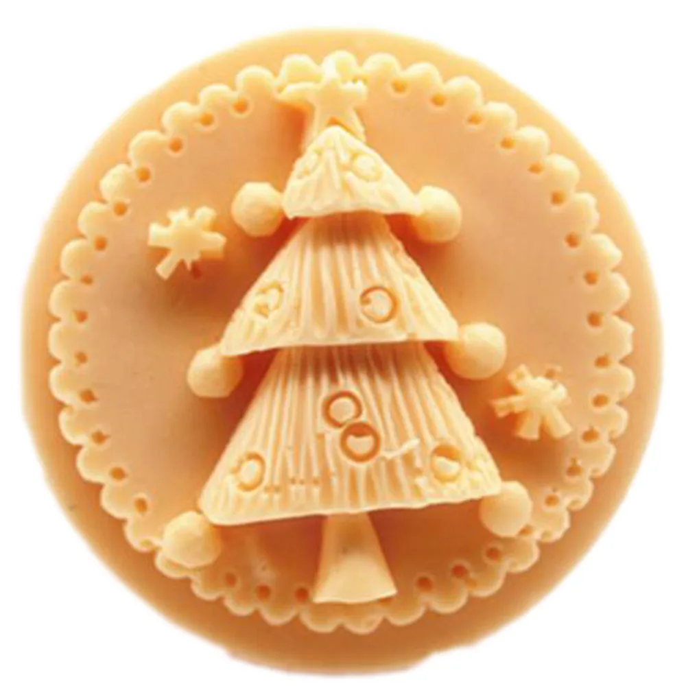 Grainrain Soap Molds Silicone Making Craft Resin Mold Chrismas Tree Round | Дом и сад