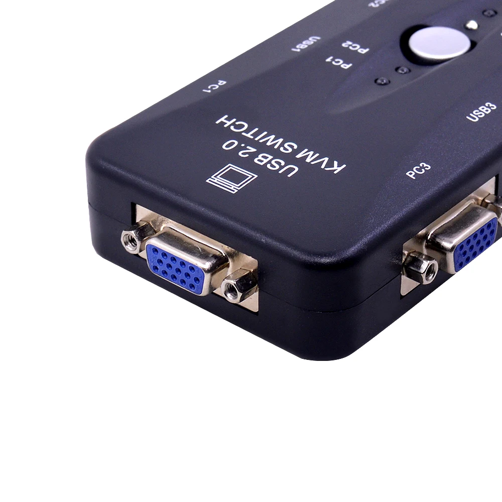 CHIPAL USB 2 0 KVM переключатель 4 порта VGA вручную 1920*1440 для клавиатуры мыши монитора