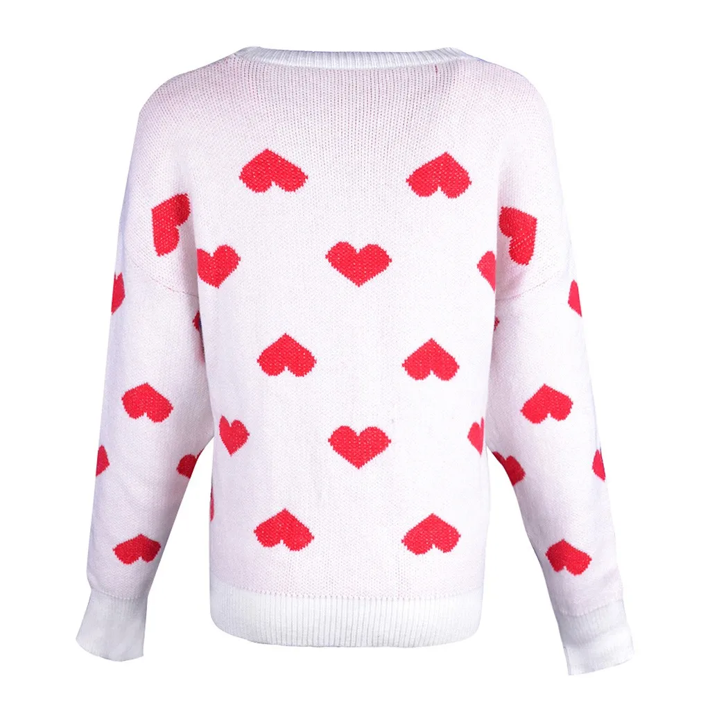 Женский джемпер в форме сердца Зимний пуловер для женщин 716 #3 2019 | Женская одежда