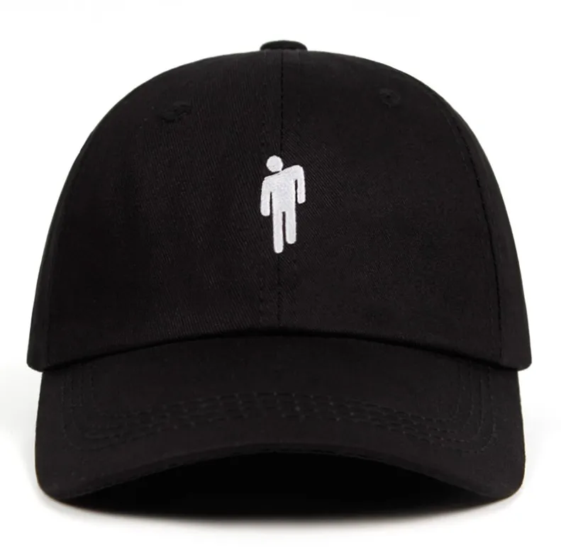 Черный Billie Eilish Dad Hat Новая бейсбольная кепка BE шесть футов под Snapback кепки в стиле хип-хоп вышивка из чистого хлопка BILLIE EILISH EXPERIENCE - Цвет: Черный