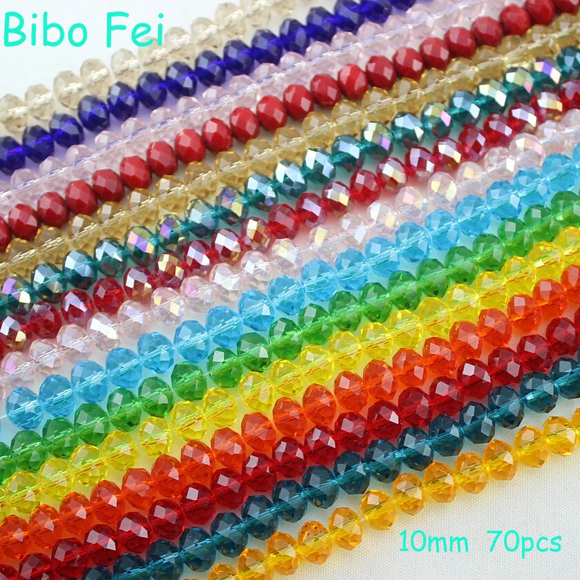 Бесплатная доставка разноцветные стеклянные бусины из чешского хрусталя 10 мм 70