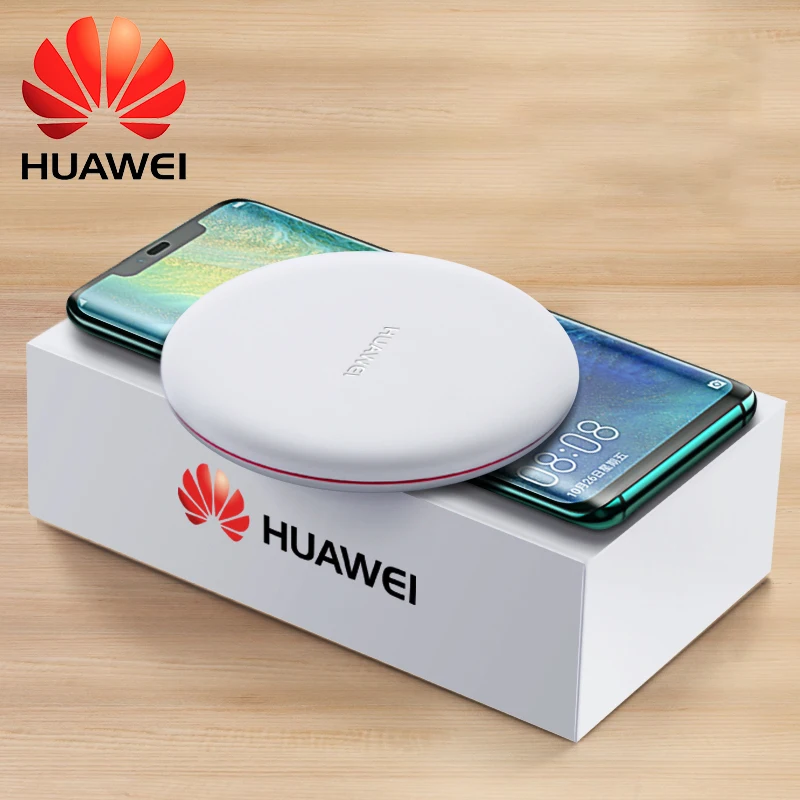 Оригинальное Беспроводное зарядное устройство Huawei 15 Вт быстрая зарядка для