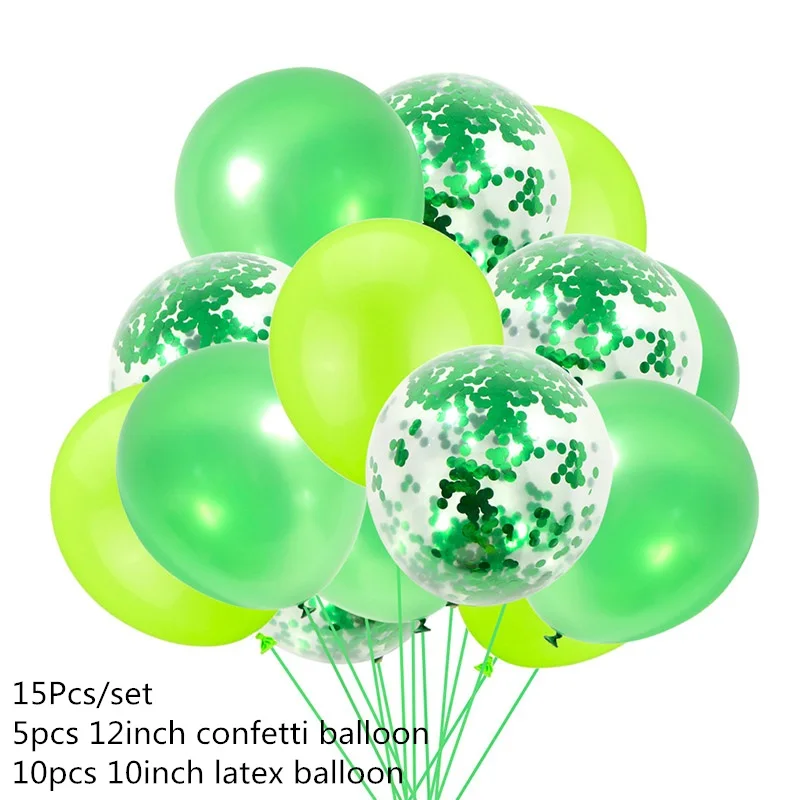 15pcs mix balloon Джунгли вечерние воздушные шары из фольги в виде животного зоопарка животных джунглей тематическая вечеринка на день рождения украшения Дети День рождения воздушные шары для вечеринки в стиле сафари Декор - Цвет: 15pcs mix balloon