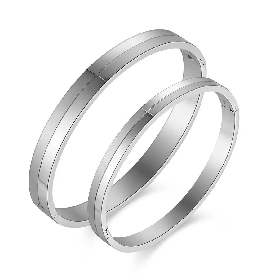 Ювелирные изделия из нержавеющей стали розовое золото модные простые украшения