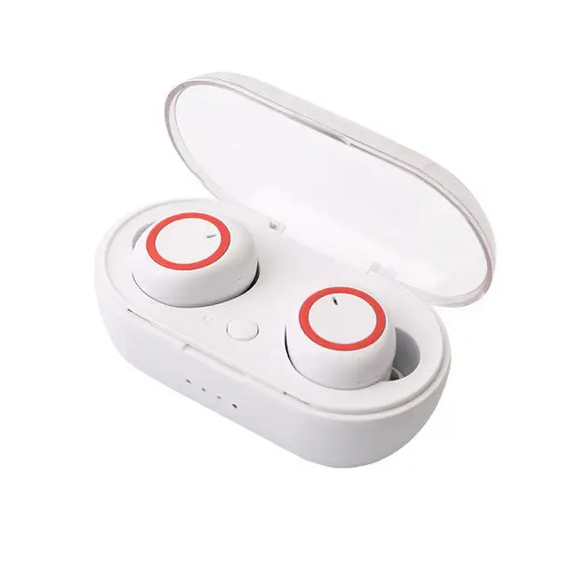 TWS 5,0 Bluetooth 8D стерео наушники беспроводные наушники IPX6 Водонепроницаемая гарнитура 2600 мАч светодиодный умный внешний аккумулятор auriculares elari Ap2 - Цвет: K18 WHITE