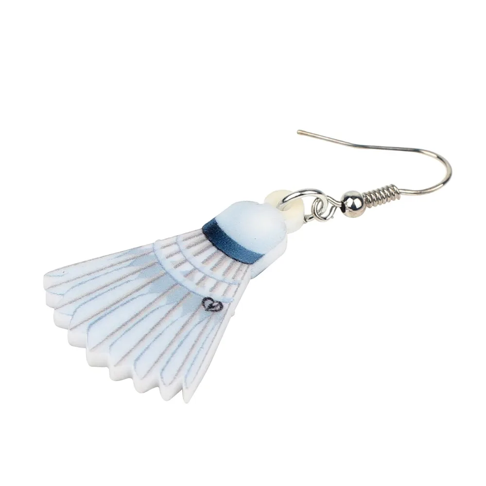 WEVENI массивные акриловые серьги для бадминтона модные висячие ювелирные изделия