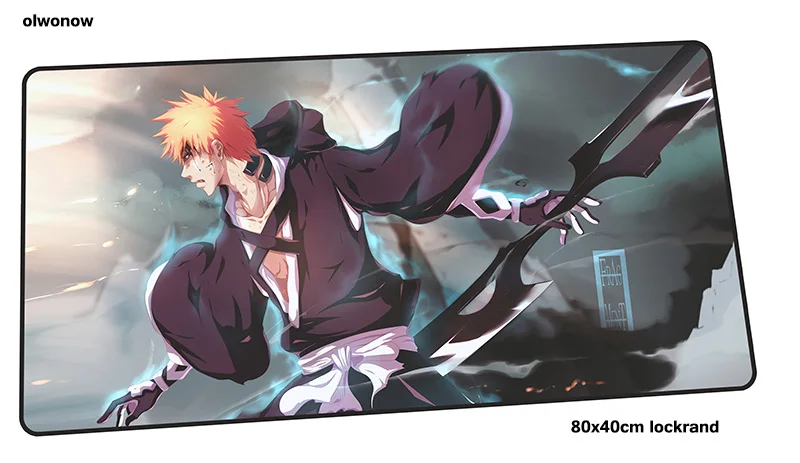 Size 800x400x2mm BLEACH Коврик для мыши 80x40 см эстетические коврики для мыши лучший игровой коврик для мыши геймер Инди поп персонализированные коврики для мыши Клавиатура ПК коврик - Цвет: Size 800x400x2mm