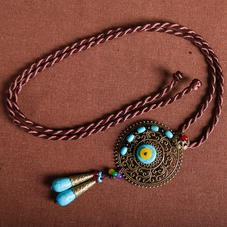 Chinese style semi jewel Pendant Fashion woman sweater chain new of Long Necklace |