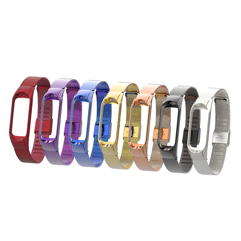 Ремешок сменный из нержавеющей стали для Xiaomi Band 3 браслет Xiomi Xaiomi Xiami Xaomi