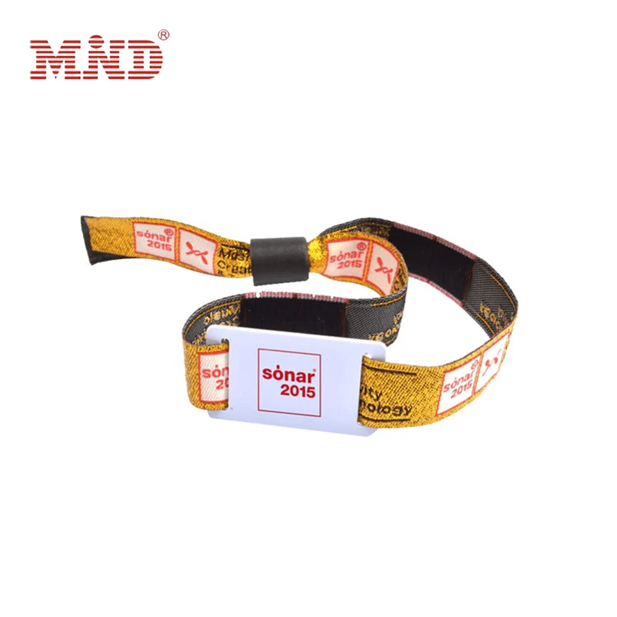 Pulseira para Eventos do Festival Lote Mhz Fm11rf08 Mf1 S50 1 k Nfc Pulseira Rfid ic Náilon Tecido 1000 Pçs – 13.56