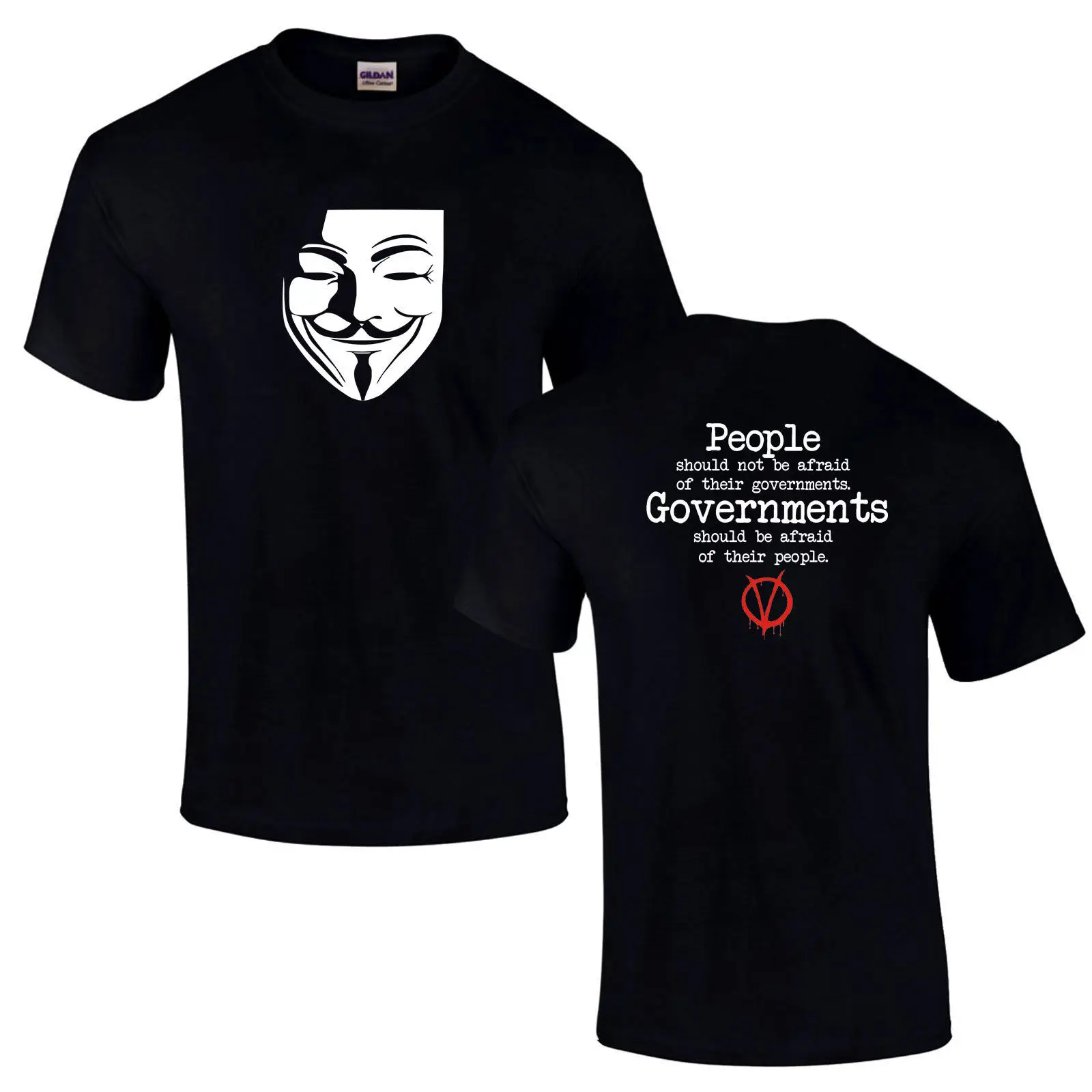 V For Vendetta Anonymous We Are Legion Anarchy Anti Government футболка унисекс Новые футболки Забавные