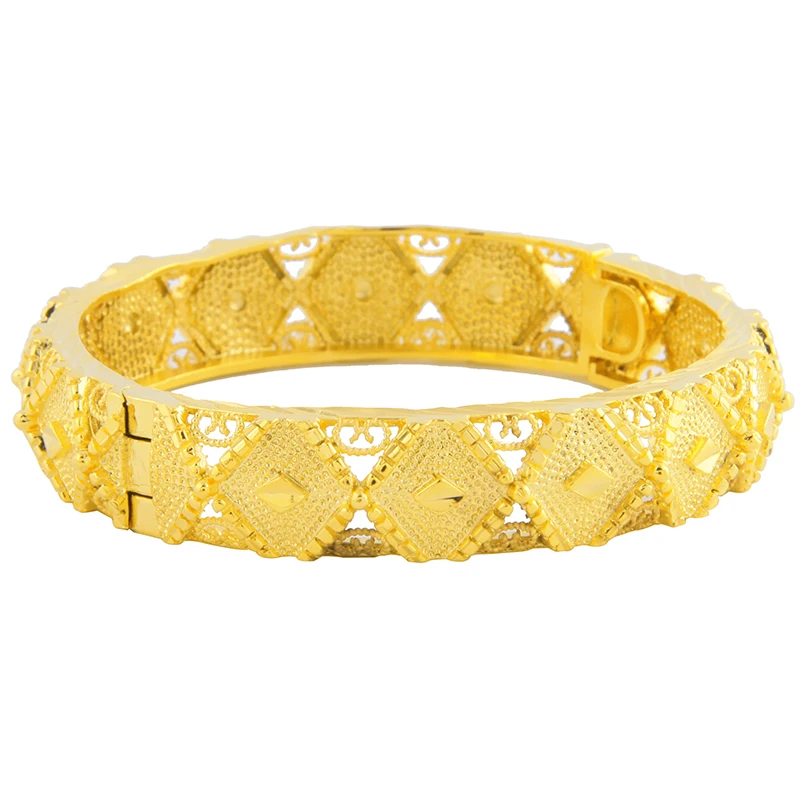 Винтажный женский браслет Ethlyn золотого цвета свадебный невесты Дубая