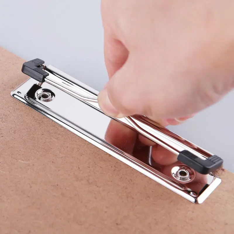 

Portable A4/A5 Wooden Writing Clip Board File Hardboard with Metal Vertical Clips for Office School Stationery Supplies