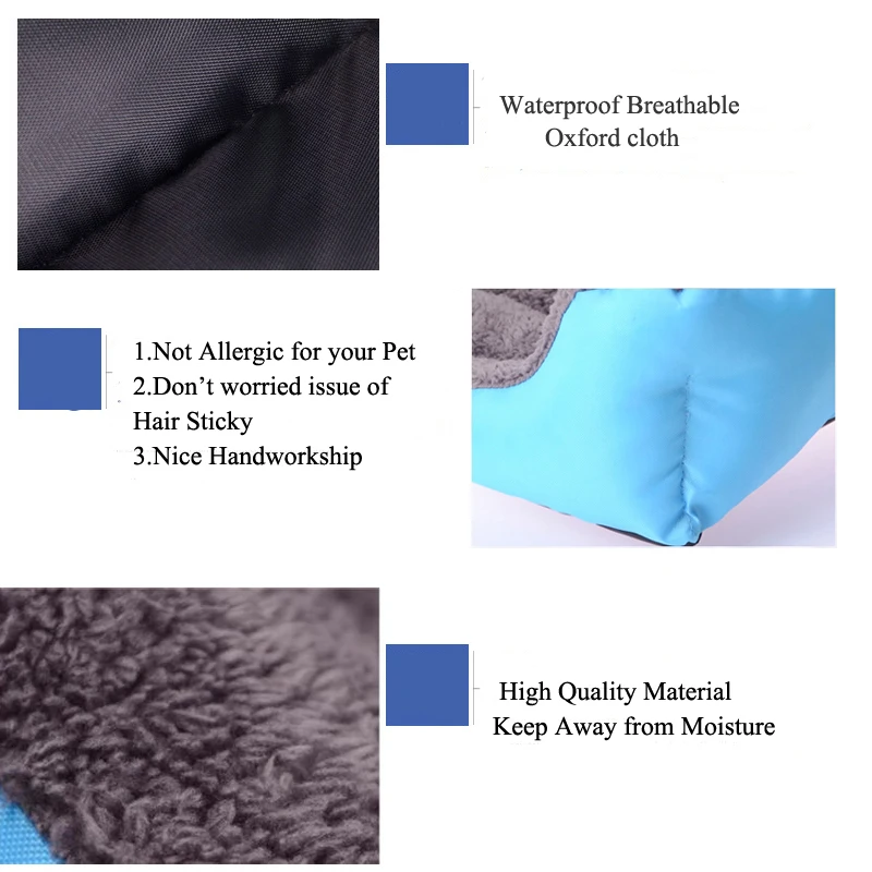 Голубая роза Уютный милый питомец собака кровати ткань диван коврик теплый