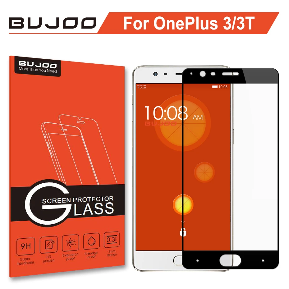 Оригинальное защитное закаленное стекло BUJOO 2.5D с полным покрытием для OnePlus 3 T