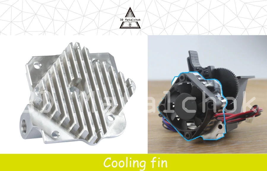 3D принтер Titan Aero обновления радиатор для Titan экструдер V6 Hotend Reprap Prusa i3 3D принтер запчасти аксессуары