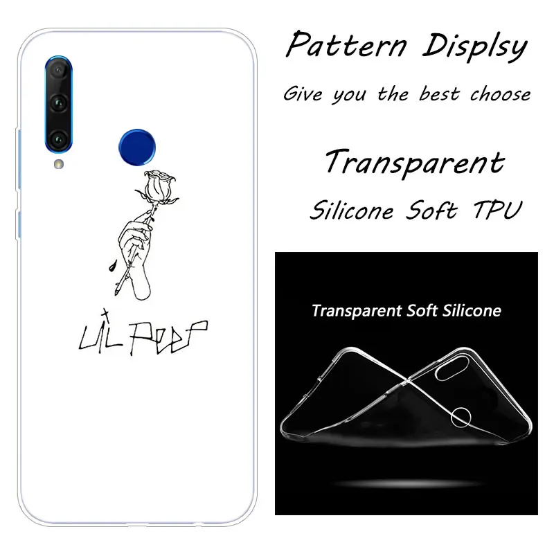 013 Горячий Lil Peep Rap Хип Мягкий силиконовый чехол для телефона huawei Honor 20 20i 10 9 8 Lite 8X 8C 8A 8S 7S 7A Pro View 20 Модный чехол - Цвет: 013