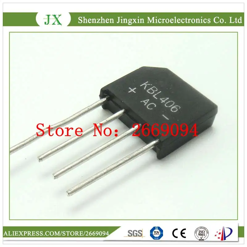 

50PCS KBL406 L406 4A 600V bridge rectifier new and original IC