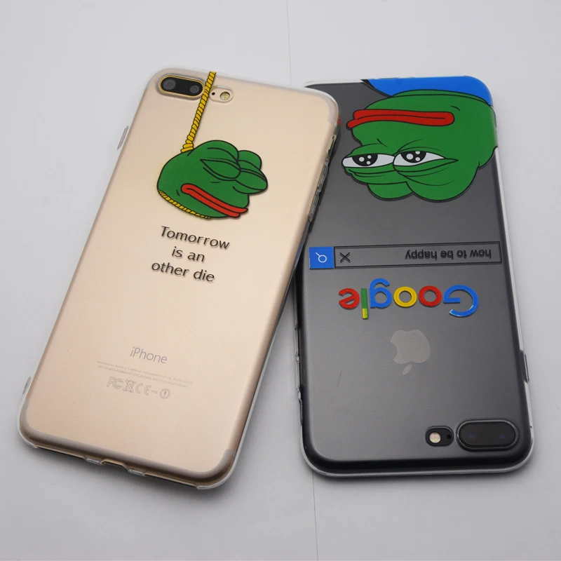 Case for iPhone Xs Max XR Funny Meme Are You Ok I Am Fine Frog Clear Phone Cover Coque For 6 6S 7 8 Plus X |