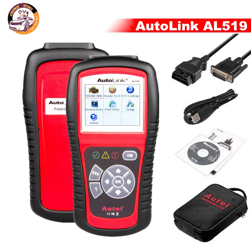 100% Оригинальные Autel Автоссылка AL519 al 519 OBD2 EOBD автомобилей неисправностей читателя